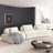 Amelina 139" Modern Curved Sectional Sofa Couch With Chaise, Upholstery Chenille Sofa Couch With Pillows,Sectional Chenille Fabric Couch For Living Room-1320240273