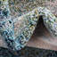 Tapis bleu clair tissé à la machine à motif abstrait Keimar-57735169