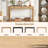 Solstice Classic Retro Console Table With 3 Drawers And Solid Wood Legs-123098788