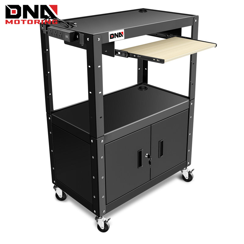 58'' H x 33'' W AV Cart