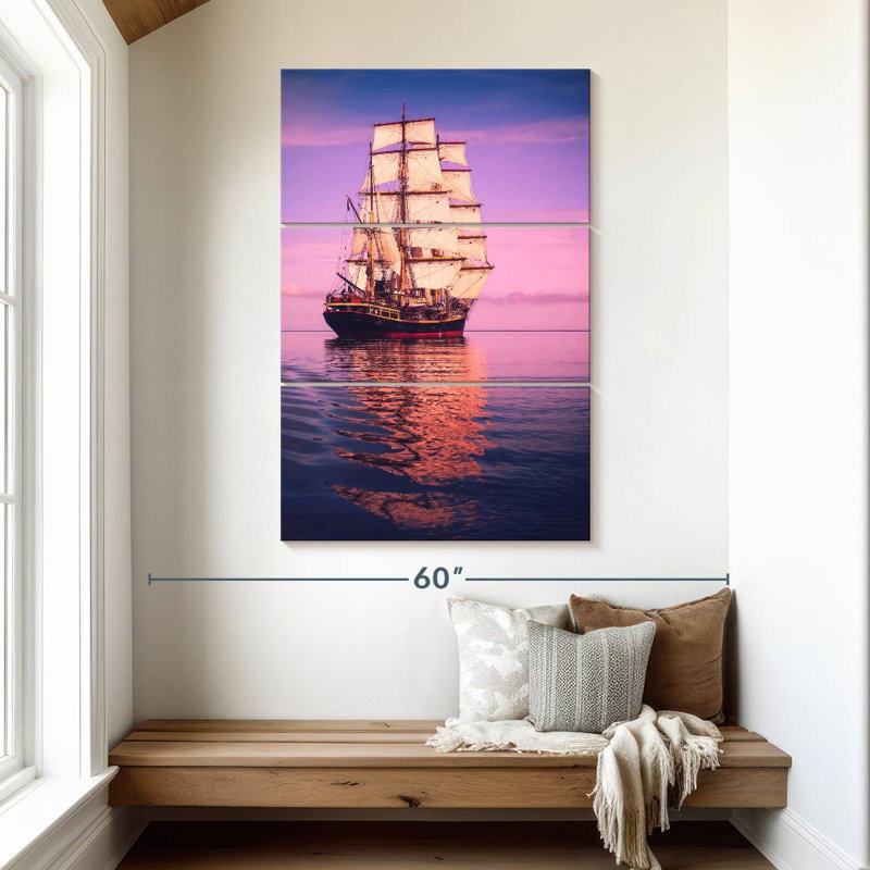Mehar Panama Waters Ship, 50" H x 32" W