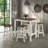 Poppy-Jo 4 - Person Pine Solid Wood Top Four Leg Dining Set-61354391