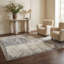 Tapis d'intérieur à motif patchwork abstrait crème / gris 5 pi x 8 pi (5 pi 3 po x 7 pi 7 po) Atlas Branch-800834600