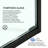 DAQING Modern 60"W x 60"H Matte Black Premium Aluminum Frame Double Sliding Framed Shower Door | 1/4"(6mm) Explosion Proof Tempered Glass with Safety Film, Heavy Duty Stainless Steel Handle-126147779-126147776