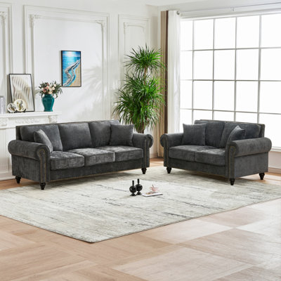 Gillianne 2 - Piece Chenille Living Room Set by Alcott Hill