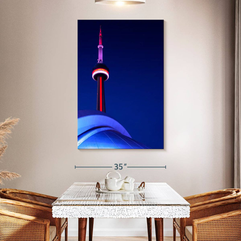 Aime CN Tower Spire Lights, 51" H x 34" W