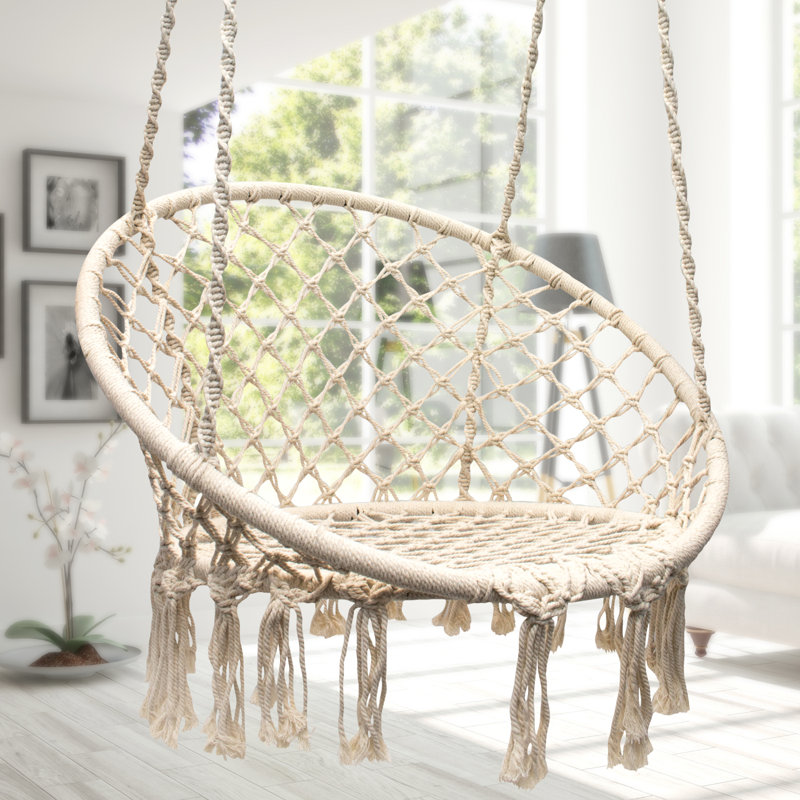 Balancelle suspendue en corde