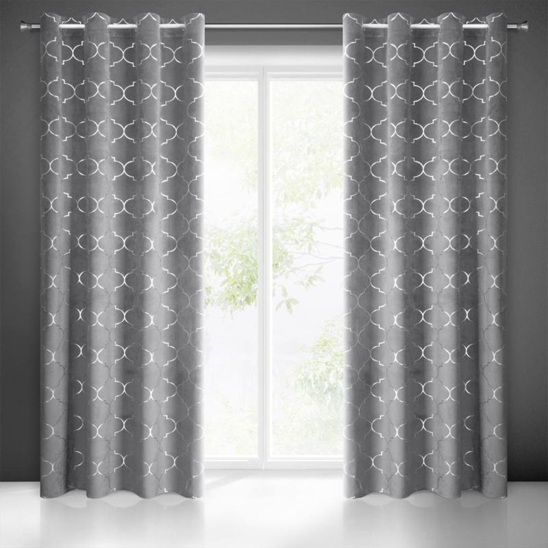 Gisel Blackout Single Curtain, Graphite