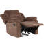 Fauteuil inclinable manuel rembourré en microfibre Nikodemos-1530999296