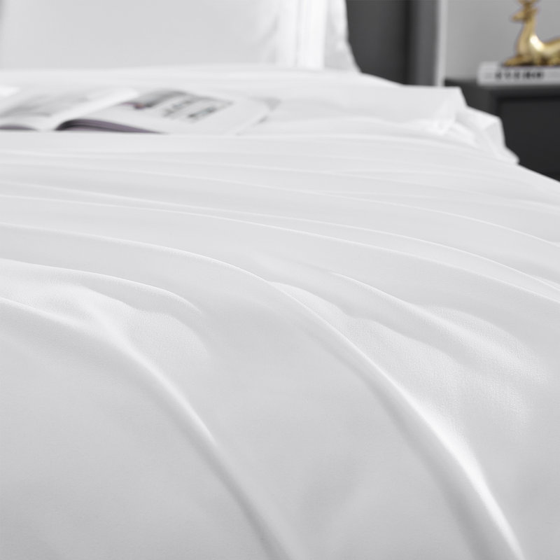 Six Piece Soft Microfiber Quick Dry Full Sheet Set, White