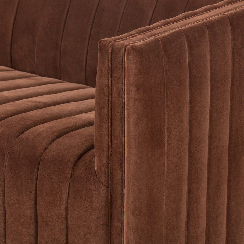 Augustine 97" Sofa, Surrey Auburn, 26.5" H x 88" W x 35" D