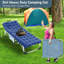 Chaise de bronzage pliante robuste et réglable