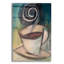 «First Cup Of The Day» par Tim Nyberg, art mural en verre acrylique épique, 12 po x 16 po