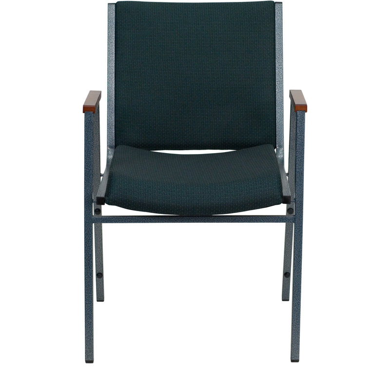 Chaise empilable robuste avec accoudoirs Aliya, Vert