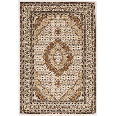 Galylea Ivory Floral Oriental Style Machine-Made Rug
