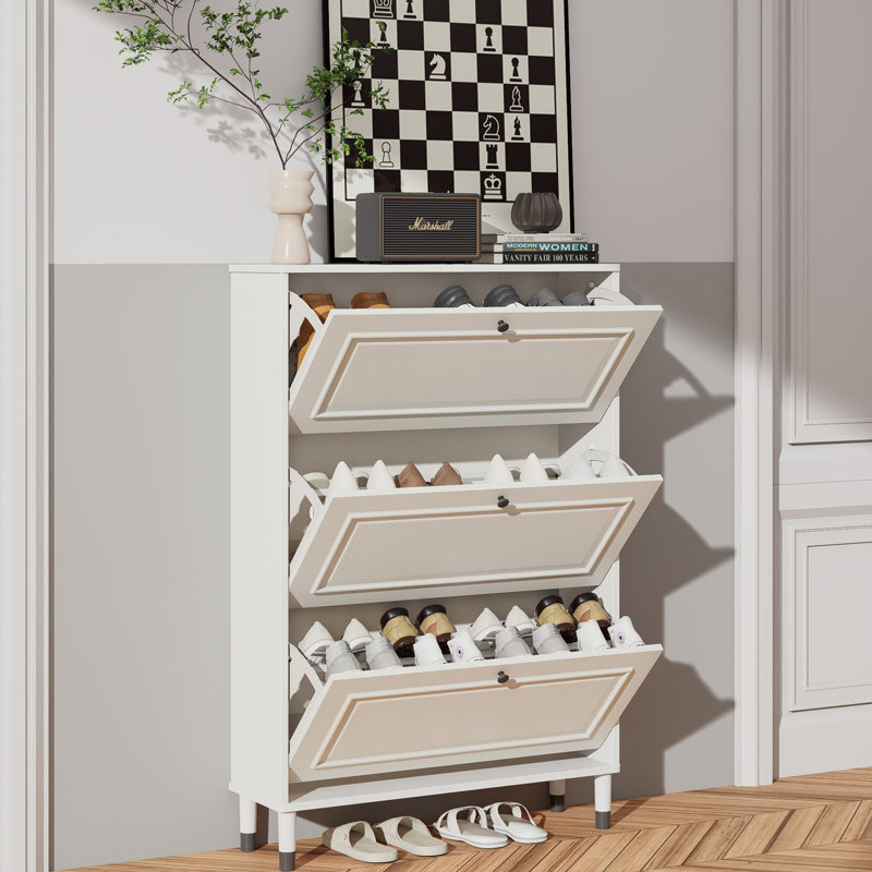 24 Pair Shoe Storage Cabinet