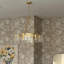 Lustre tambour 6 lumières à intensité variable-1196430906