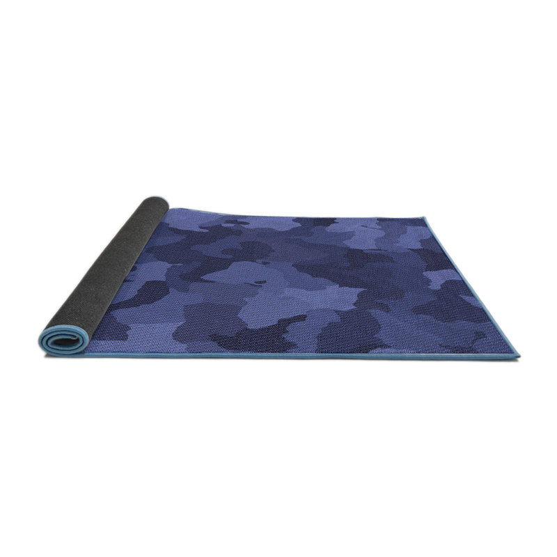 Performance Wool Camouflage Indoor Rug, Round 3'