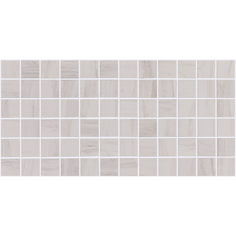 Core Fundamentals Platinum 2" x 2" Mosaic (Set of 12), Calacatta Sky