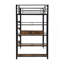 Lit mezzanine en métal avec bureau et tablettes-1528884648