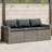 Ebern Designs Patio Sofa With Cushions 3-Seater Poly Rattan-836006899-836006901