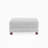 Ermia Modern Upholstered Faux Fur Square Ottoman-111687805