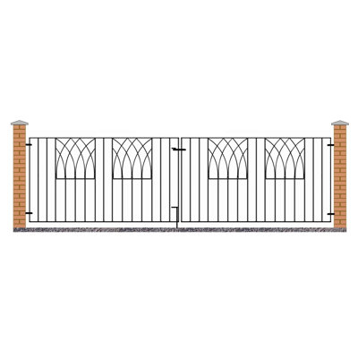 Guero Black Metal Gate