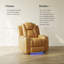 Fauteuil inclinable électrique rétro en cuir écologique-42250149