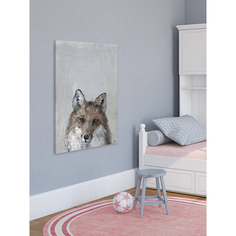 «Bonjour Fox», reproduction sur toile tendue, H 30 po x l 20 po x P 1,5 po