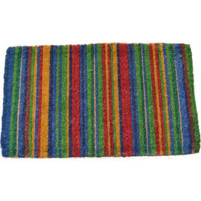 Endsley Striped Outdoor Doormat