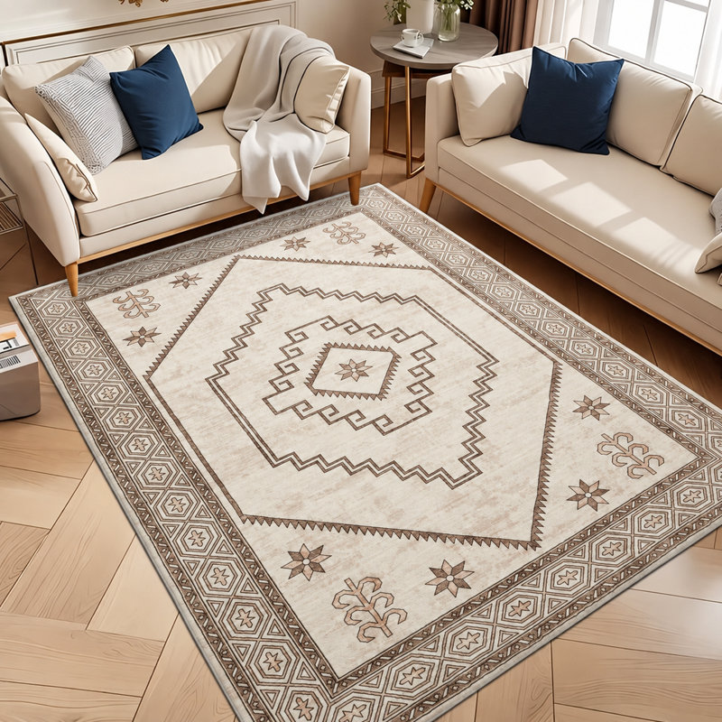 Aspire Homeware Boho Geometric Area Rug, Rectangle 200 x 290 cm