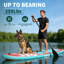 Planche de pagaie gonflable de 11 pi pour les jeunes adultes, SUP ultra léger 33 po de large antidérapant, planche de pagaie debout pour Lake River Sea avec pagaie, rouge