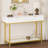 43.3" Wide Modern Console Table with Fluted Drawer Fronts, Wooden Sofa Table with 2 Drawers, Entryway Table for Hallway & Behind-Couch Storage-906921165
