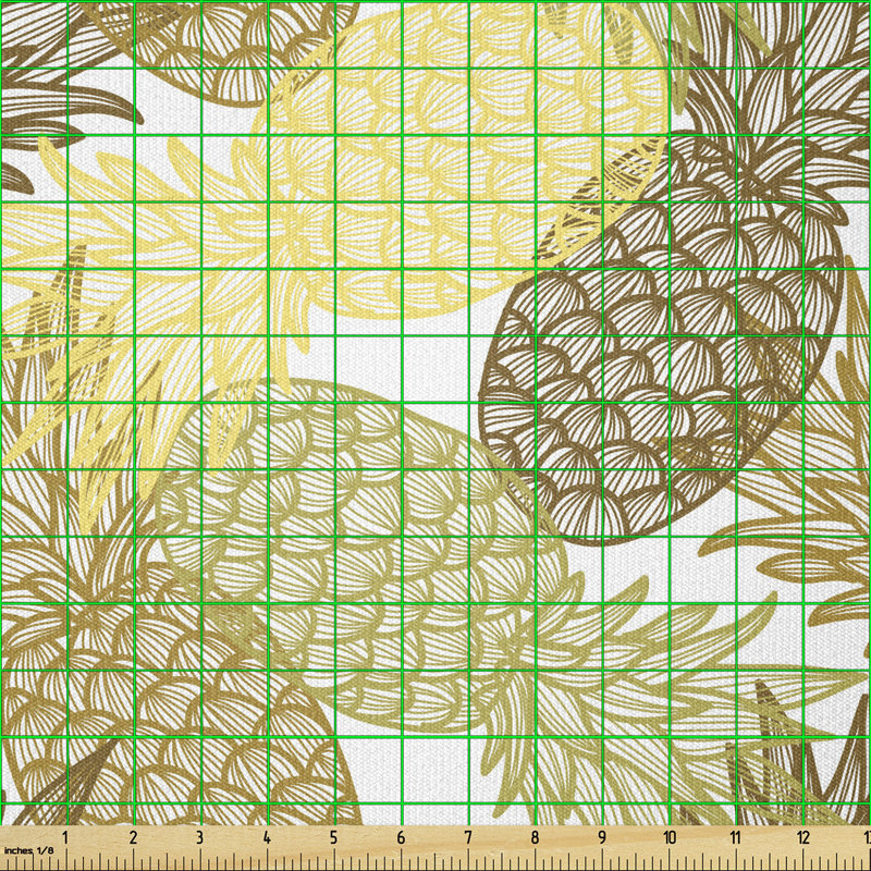 Deaundria Summer Tropical Pineapples Multi-Purpose Fabric