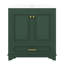 Meuble-lavabo autoportant de 30 po avec lavabo, meuble de rangement pour salle de bain avec portes à fermeture douce et tablette réglable, tiroir-562957990