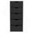 Dresser 42"H, 5 Drawers , Slim Storage Chest Of Drawers, Black-313987326