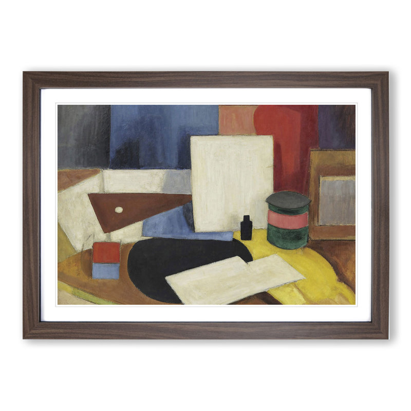 Still Life Vol.1 by Roger De La Fresnaye - Picture Frame Painting, 27cm H x 36cm W x 2cm D, Walnut