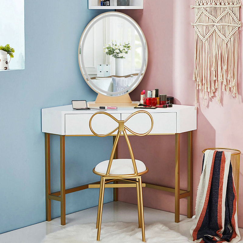 Cevin Hollywood Lighted Makeup Mirror, Gold