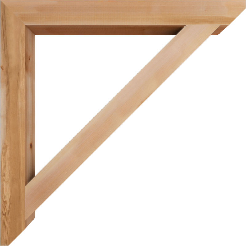 Support traditionnel en bois rustique à lattes, Cèdre rouge, H 40 po x l 3,5 po x P 40 po