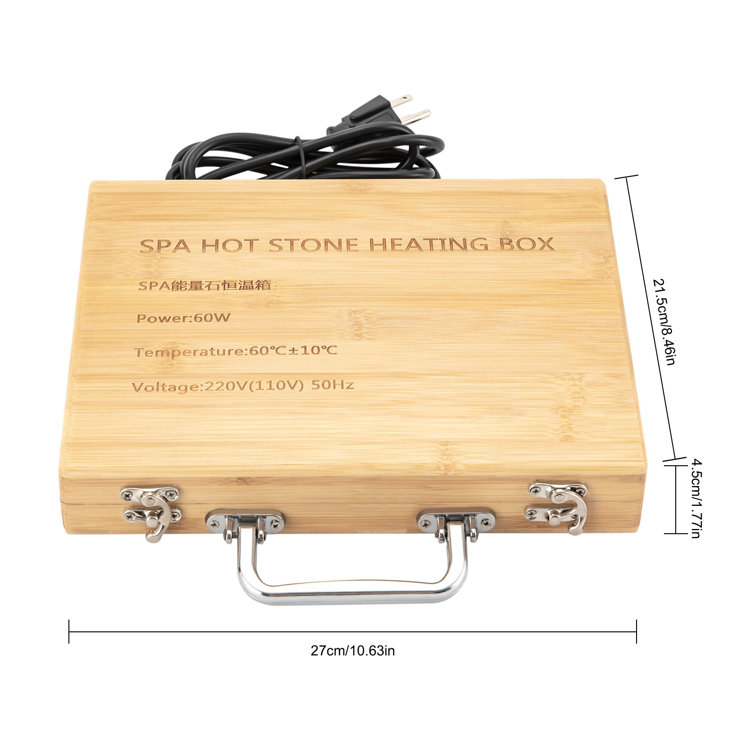 JOYDING Portable Massage Stone Heater for Spa Relaxing Healing Pain Relief