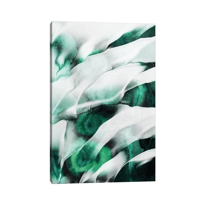 Emerald Flow by Elisabeth Fredriksson - Wrapped Canvas Print, 66.04 cm H x 45.72 cm W x 1.91 cm D