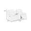 MOTION LOVESEAT en brun foncé