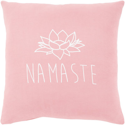 Housse de coussin en coton Motto