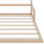 Lit en bois, cadre de lit avec tête de lit en forme de maison-395966702-395966701