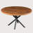 Highfill Round Solid Wood Top with Iron Base Dining Table