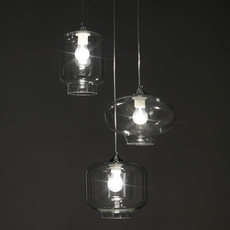 Serafina 3 - Light Black Unique/Statement Pendant