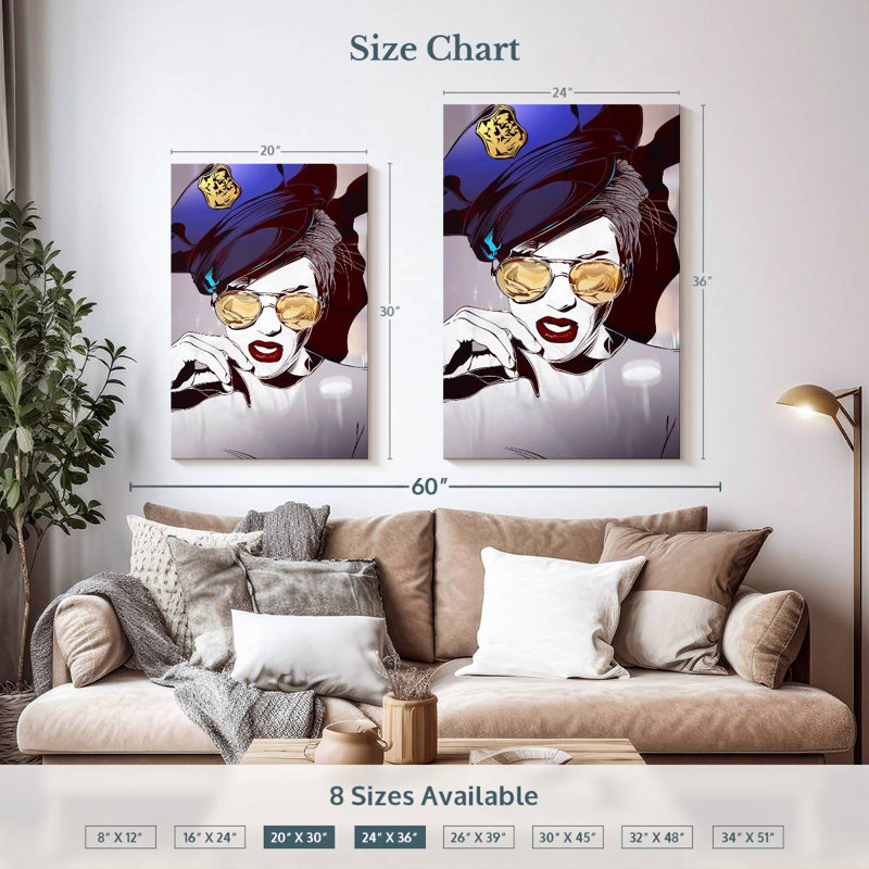 Leisha Babe Cop, 36" H x 24" W