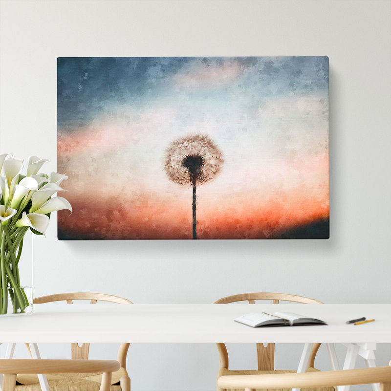 Dandelion Painting - Wrapped Canvas, 50cm H x 76cm W x 3cm D