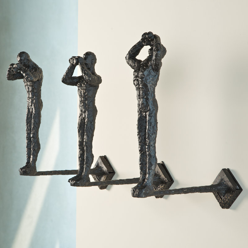 Bronze Sand Casted Iron Wall Sculpture with Mounting Bracket