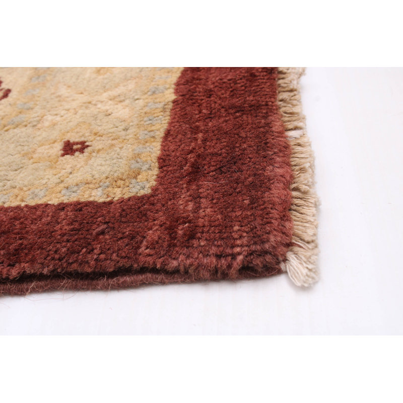 Tapis brun foncé Peshawar Oushak 9 pi 10 po x 13 pi 9 po